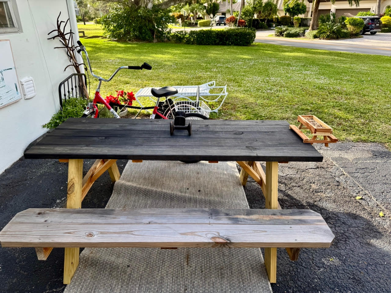Garage Gallery Picnic And Bird Feeder&nbsp;Table